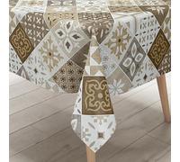 Nappe en toile cirée - Largeur : 160 cm - B4034-02 - Mosaïque au choix - Rectangulaire, ronde, ovale