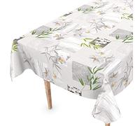 Nappe en toile cirée lavable ANRO 100 x 140 cm Pointe Orchidée Spa Entretien facile