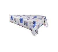 - Nappe en toile cirée rectangulaire Dune - 140 x 250 cm - Ecru - DUNE