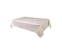 - Nappe en toile cirée rectangulaire Vitali - 140 x 250 cm - Beige nacré - VITALI