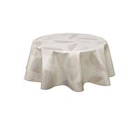 - Nappe en toile cirée ronde Baleo - Diam. 150 cm - Ecru