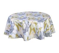 Nappe En Toile Cirée Ronde Bleu D. 150 Cm