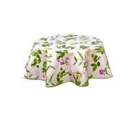 - Nappe en toile cirée ronde Botanique - Diam. 135 cm - Fuchsia