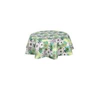 - Nappe en toile cirée ronde Champs - Diam. 135 cm - Vert