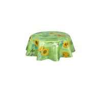Habitable - Nappe en toile cirée ronde Gap - Diam. 135 cm - Vert
