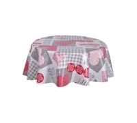 - Nappe en toile cirée ronde HYTTE - Diam. 135 cm - Rouge - Hytte