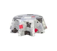 - Nappe en toile cirée ronde Moma - Diam. 135 cm - Gris