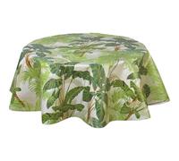 Nappe en Toile cirée Ronde Motif Tropical Monkey - Diam. 150 cm
