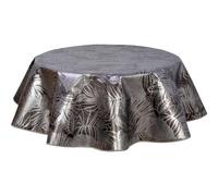 Nappe en Toile cirée Ronde Vitali - Diam. 150 cm - Noir