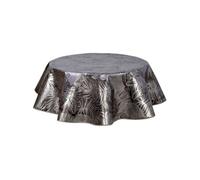 - Nappe en toile cirée ronde Vitali - Diam. 150 cm - Noir - VITALI