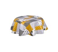 - Nappe en toile cirée ronde Vyle - Diam. 150 cm - Gris