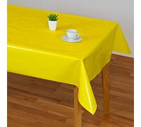 Nappe en toile cirée unie jaune brillant Composition 100 % PVC (140 x 250 cm)