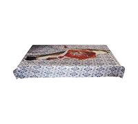 Nappe en Vinyle + Coton imprimée « Toiletpaper» 140 x 210 cm - Poisson