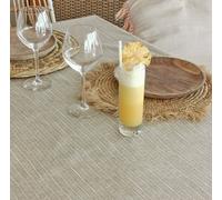 Nappe enduite Bambou Taupe - Rectangle 160x200cm Fleur de Soleil