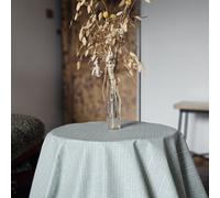 Nappe enduite Bambou vert - Ovale 160x240cm Fleur de Soleil