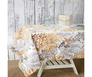 Nappe Enduite Guiberon Moutarde 150 X 200 Cm