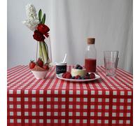 Nappe enduite Guinguette Rouge - Rectangle 160x240cm Fleur de Soleil