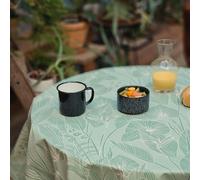 Nappe enduite Jungle vert - Ronde diam 160cm Fleur de Soleil