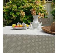 Nappe enduite Mosaïque Sable - Carrée 160x160cm Fleur de Soleil