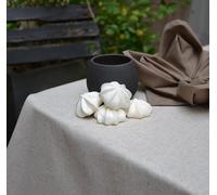 Nappe enduite Unie lin/coton - Ronde diam 160cm Fleur de Soleil