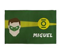 Nappe Enfants. Nappe personnalisée pour Enfant avec nom. Super héros. Nappe en Tissu Polyester avec Texture de Type Lin. 45x30cm. Cadeaux personnalisés. Divers modèles. Lanterne