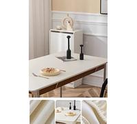 Nappe extensible ovale/rectangulaire imperméable, housse de table d'angle élastique, protection de table résistante à l'huile pour cuisine, salle à manger, barbecue, pique-nique, fête