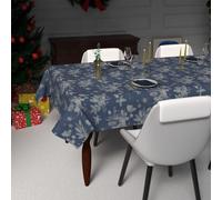 Nappe Festive Imprimée Anti-Tâches Rectangle 140x240 Cm Houx, Par Soleil D'ocre
