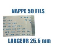 KALEA-INFORMATIQUE Nappe flexible FPC plate 50 fils AWM, pas 0.5mm longueur 200mm largeur 25.5mm. Connecteurs sur la même face de la nappe FPC