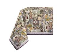 Nappe gobelin jacquard couvre table classique dis. ORNELLA casette 140x140/180/220/240 - Ovale 180x240