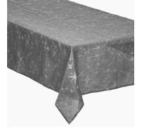 Nappe grise à motif étoile argenté - FEERIC LIGHT & CHRISTMAS - 140 x 360 cm - Rectangulaire - Lavable