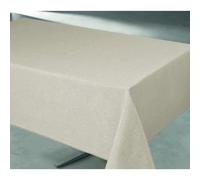 Nappe - HOME MAISON - 140x240 cm - Beige - Anti-tâches - Lavable en machine
