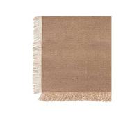 Atmosphera – Nappe RIVA – 100% coton à franges – Beige lin