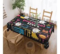 Nappe Illustration Vibrante d'un Alligator, Vies Personnelles Profondes Couverture De Table Facile d'entretien Nappes Déperlante Tablecloth pour Jardin Salle À Manger Pique-Niques 137X183Cm