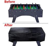 Nappe imperméable en Oxford pour tables de jeux, anti-poussière, 210D en noir, convient pour le baby-foot et le billard, 160 x 115 x 50 cm