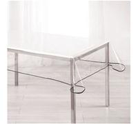 Nappe imperméable rectangulaire en PVC 140 x 240 cm transparente anthracite