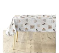 Nappe Imprimé "Delicia" 140x240cm Taupe