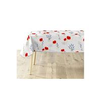 Nappe Imprimé "Sisteron" 140x240cm Blanc