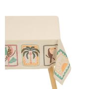 Nappe Imprimé "Tropical" 140x240cm Beige Lin