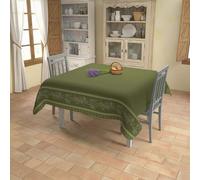 Nappe Imprimée Anti-Tâches Carrée 180x180 Cm Luberon, Par Soleil D'ocre