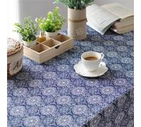 Nappe Imprimée Bleue En Coton, Style Néo-Classique Japonais, Serviette De Table Pour La Cuisine À Domicile, Thé, Bz315