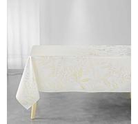 Nappe Imprimée Déco ""Belflor"" 150x300cm Blanc