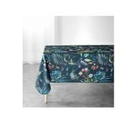 Douceur d'Intérieur Nappe Rectangle Féerie Emeraude Polyester imprimé 150 x 240 cm