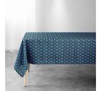 Douceur d'Intérieur Nappe rectangulaire Manuela Polyester imprimé 145 x 240 cm Bleu
