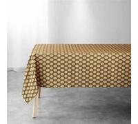 Douceur d'Intérieur Nappe rectangulaire Manuela Polyester imprimé 145 x 240 cm Jaune