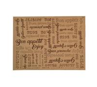 Nappe individuelle en papier kraft "enjoy" 30 x 40 cm 1000 unités Betik