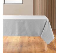 Douceur d'Intérieur – Nappe rectangle Azuline – Jacquard enduit – 140 x 250 cm Gris