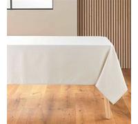 Douceur d'Intérieur Nappe Jacquard Imprimé Azuline 140x250 cm Naturel