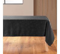 Nappe Jacquard Imprimé "Flocons" 140x240cm Anthracite