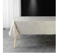 Nappe Jacquard Plumette 140x240cm Lin Beige G