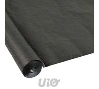 Nappe jetable en papier gaufré - Noir - Largeur 1,18m - Rouleau de 15m